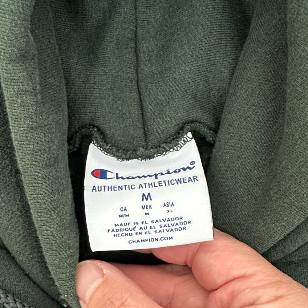 Men’s Champion Dark Green Cal Poly San Luis Obispo Hoodie sz M - Picture 3 of 7